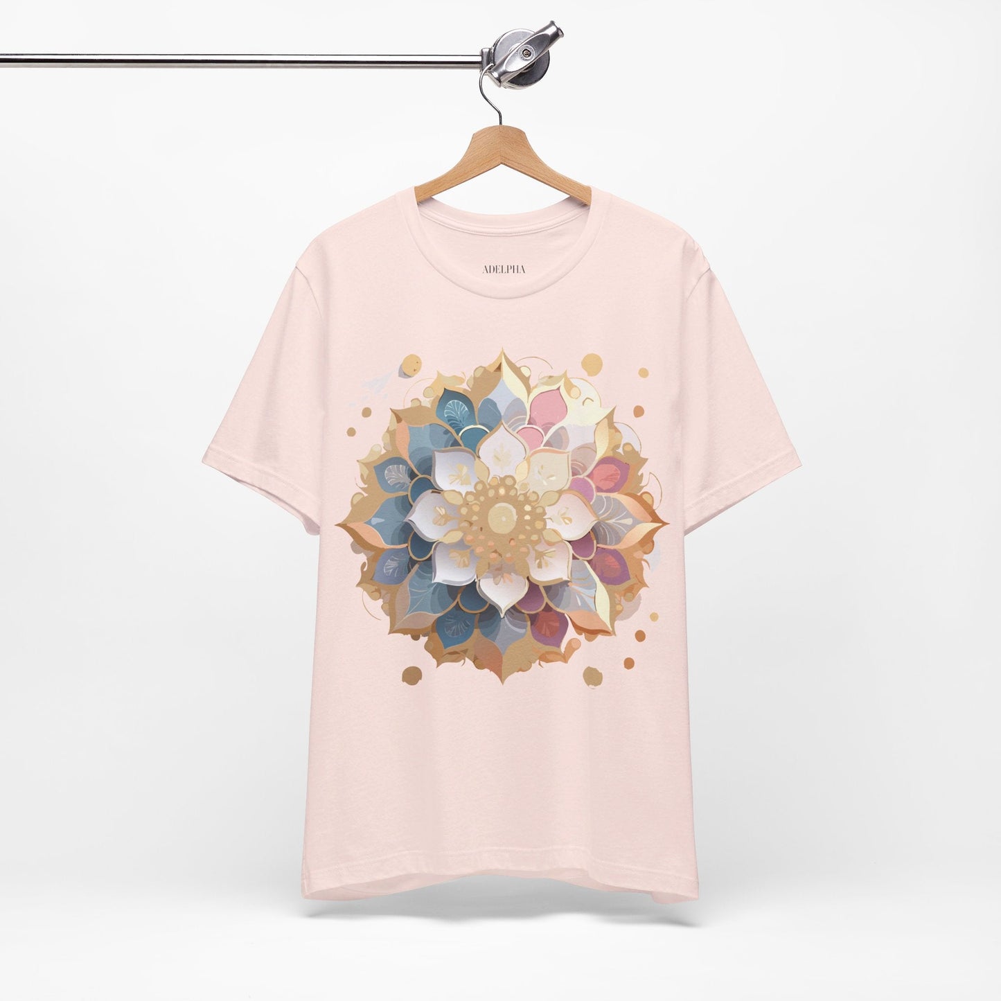 Mandala Graphic Tee For Men And Women By Adelpha Unisex Short Sleeve Art Design Shirt