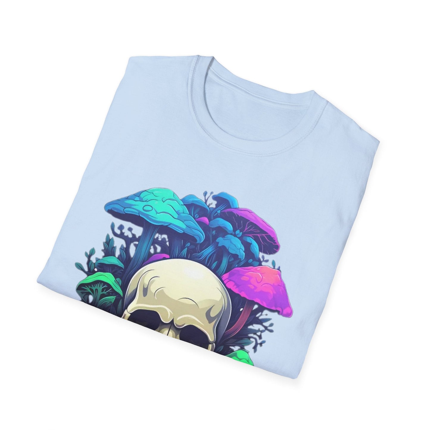 Unisex Skull Tee Shirt Short Sleeve Skeleton Design Gildan Softstyle Cotton Tee Shirt