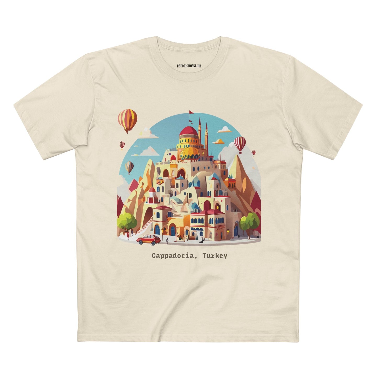 Cappadocia Travel Shirt Unisex Premium Cotton Art Tee From Retro2Nova TT 52 Collection