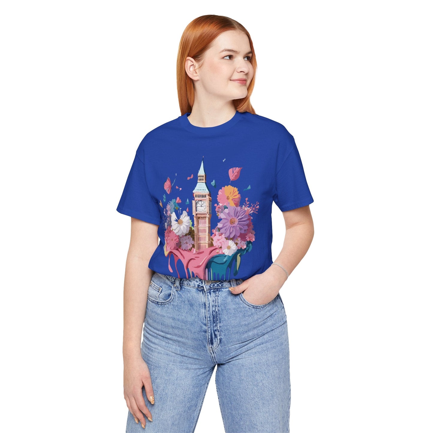 London Tourist Unisex Graphic Tee Vintage Inspired Art Jersey Short Sleeve
