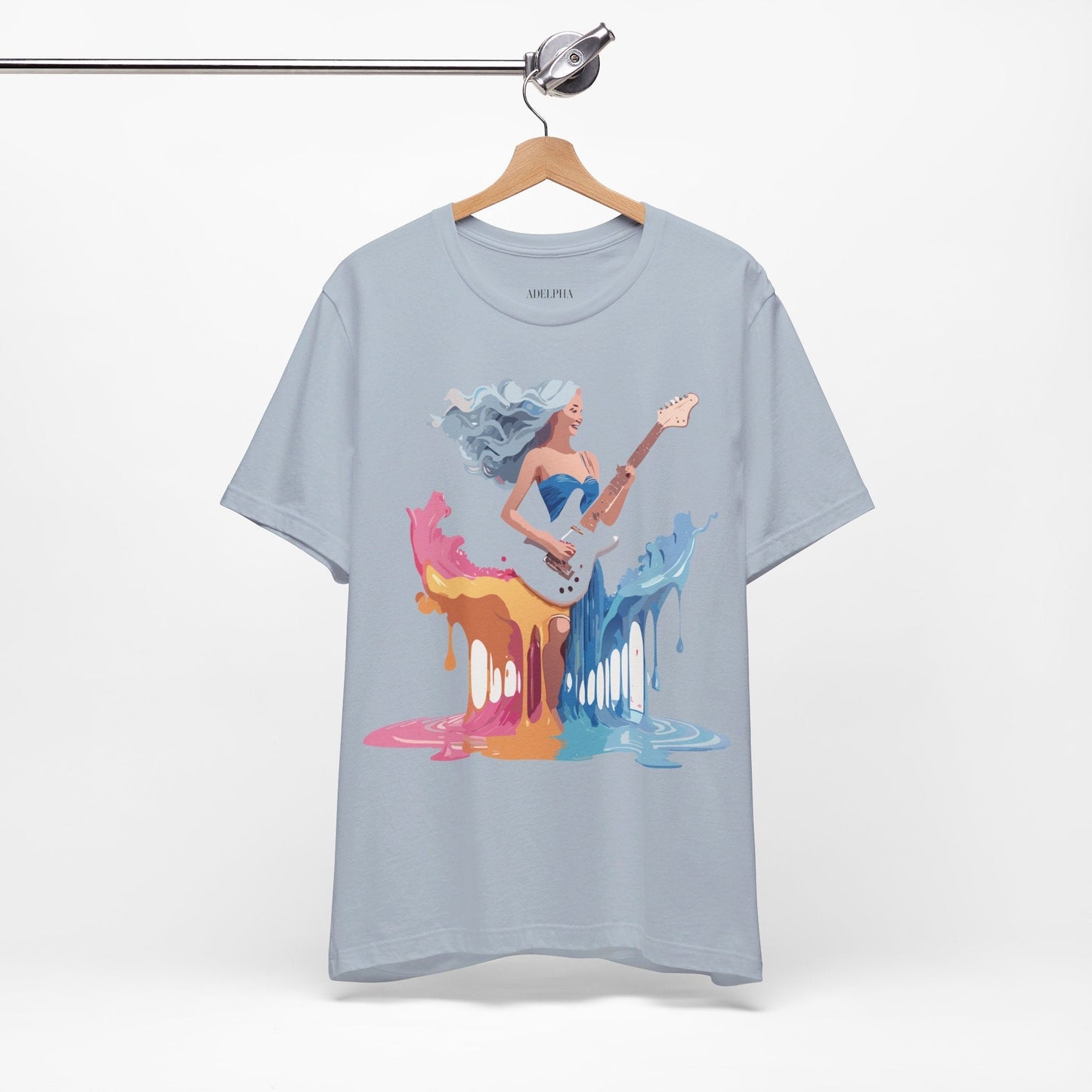 Music Graphic Tee Unisex Short Sleeve Shirt With Vintage Inspired Artwork From Adelpha