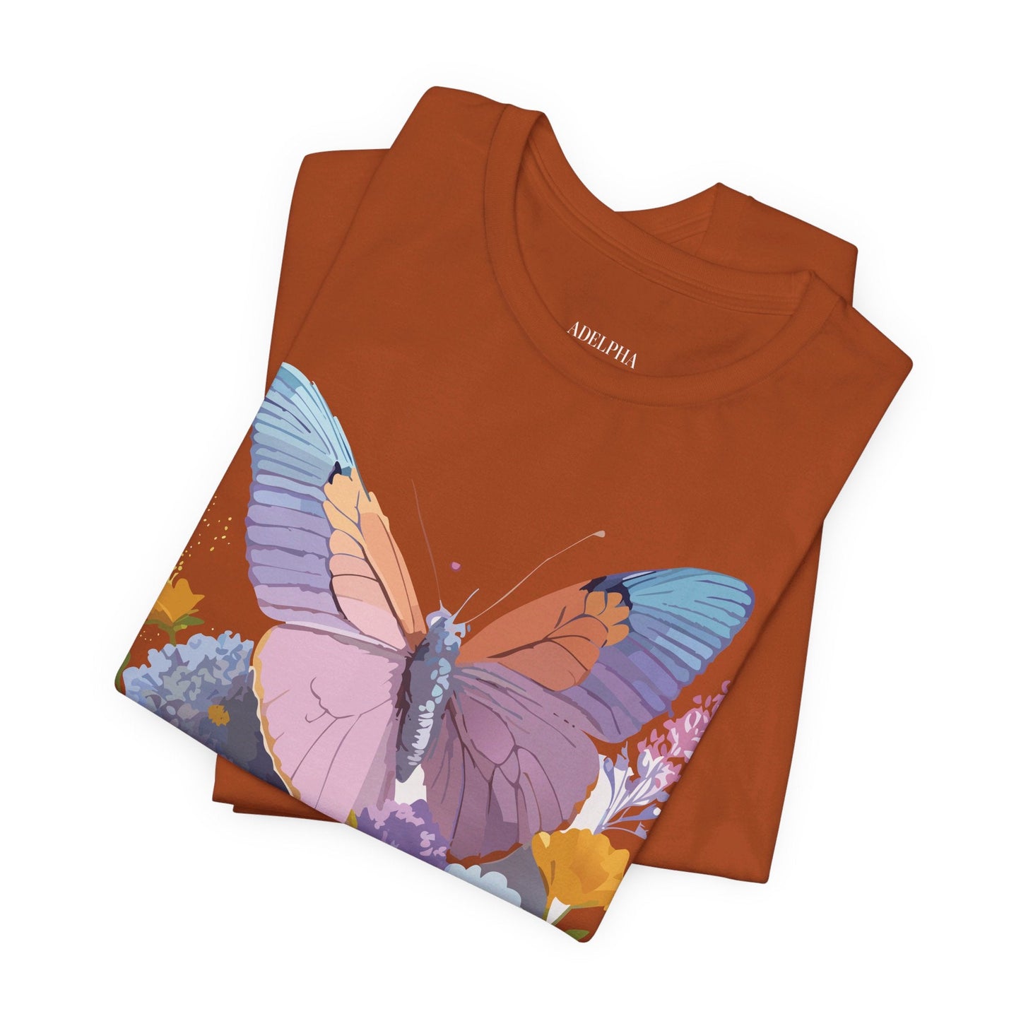 Butterfly Graphic Tee Unisex Short Sleeve Vintage Inspired Art Adelpha