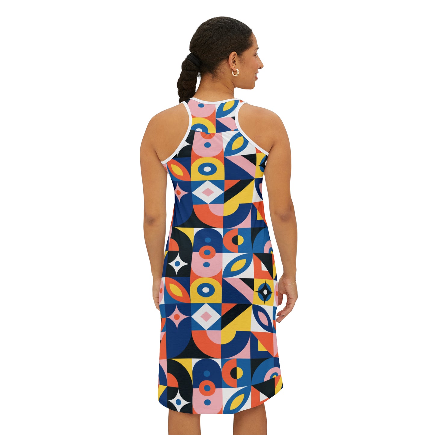 Summer Dress with abstract prints