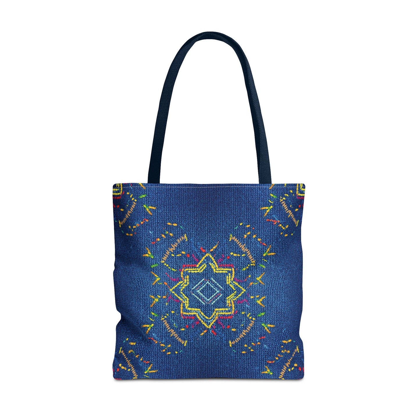 Diwali Graphic Denim Fabric Imitation Print Unisex Canvas Bag Poly Spun 3 Sizes Tote Bag 205-16