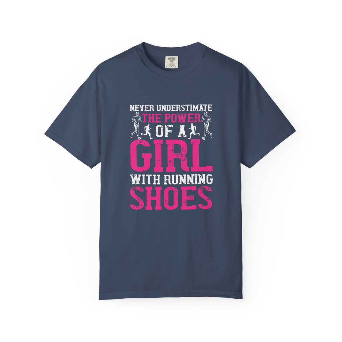 Girl With Running Shoes Unisex Comfort Colors Garment-Dyed Heavyweight 100 Cotton Art Design T-Shirt w95