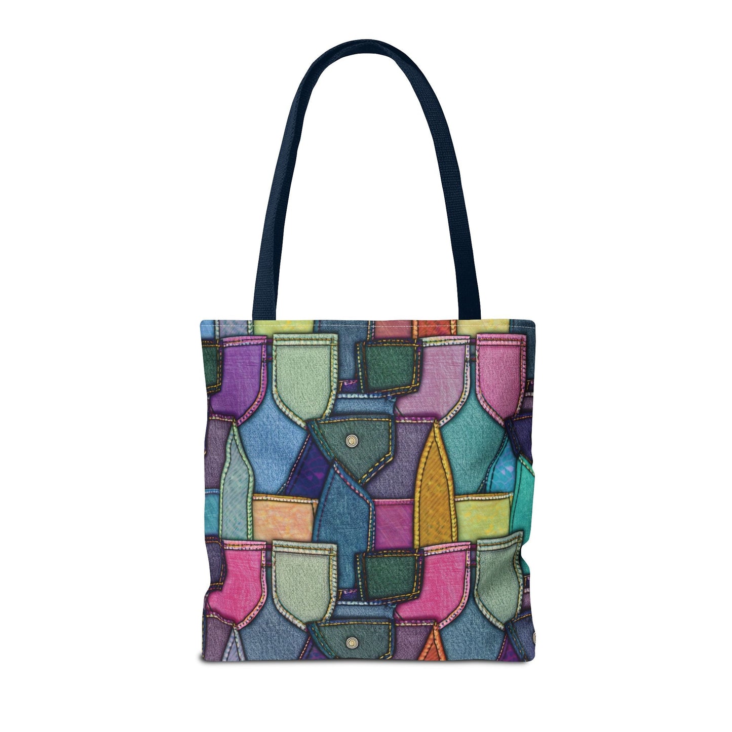 Denim Canvas Bag, Tote Bag Denim Printify