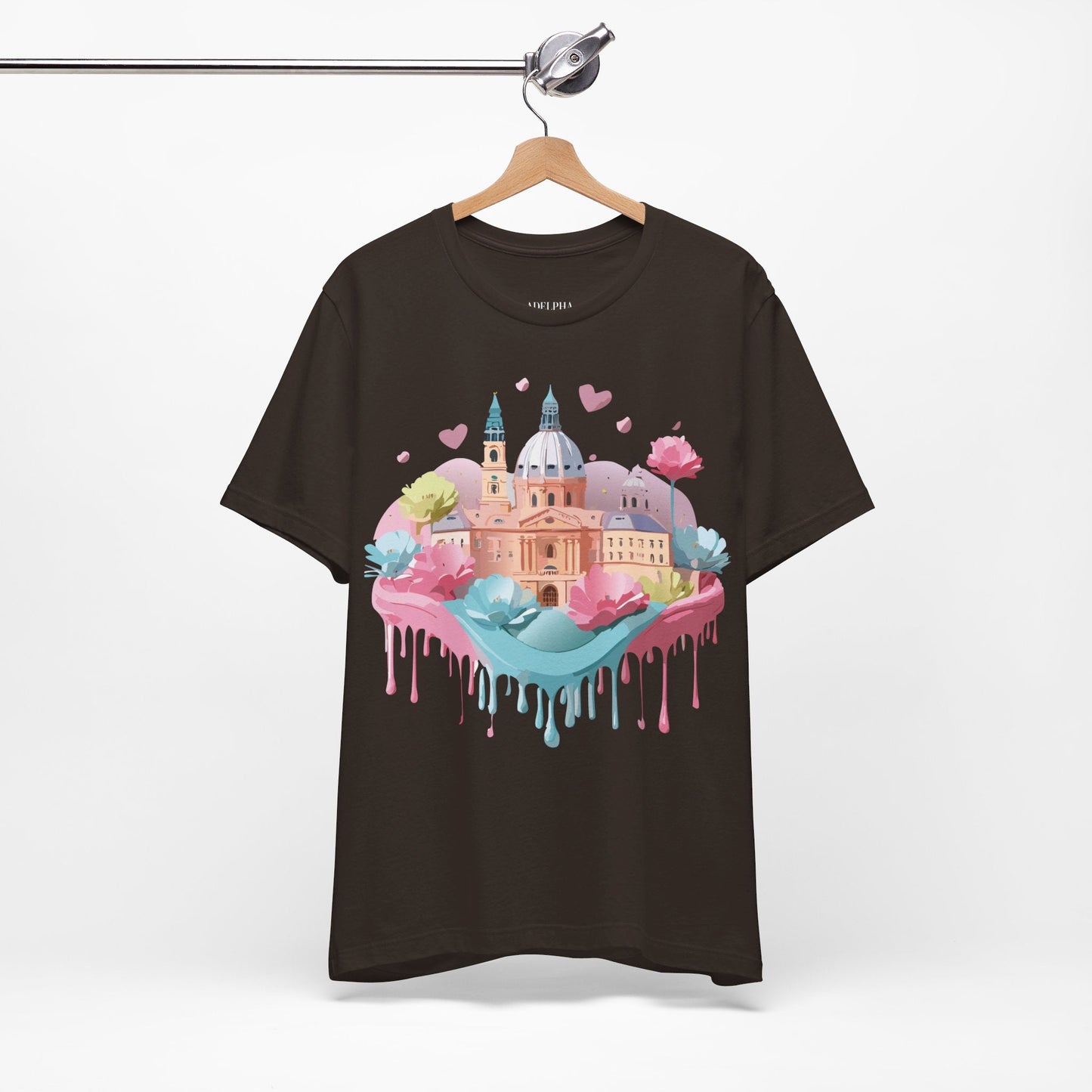 Prague Tourist Graphic Tee By Adelpha Unisex Vintage Inspired Art Shirt Original Artwork