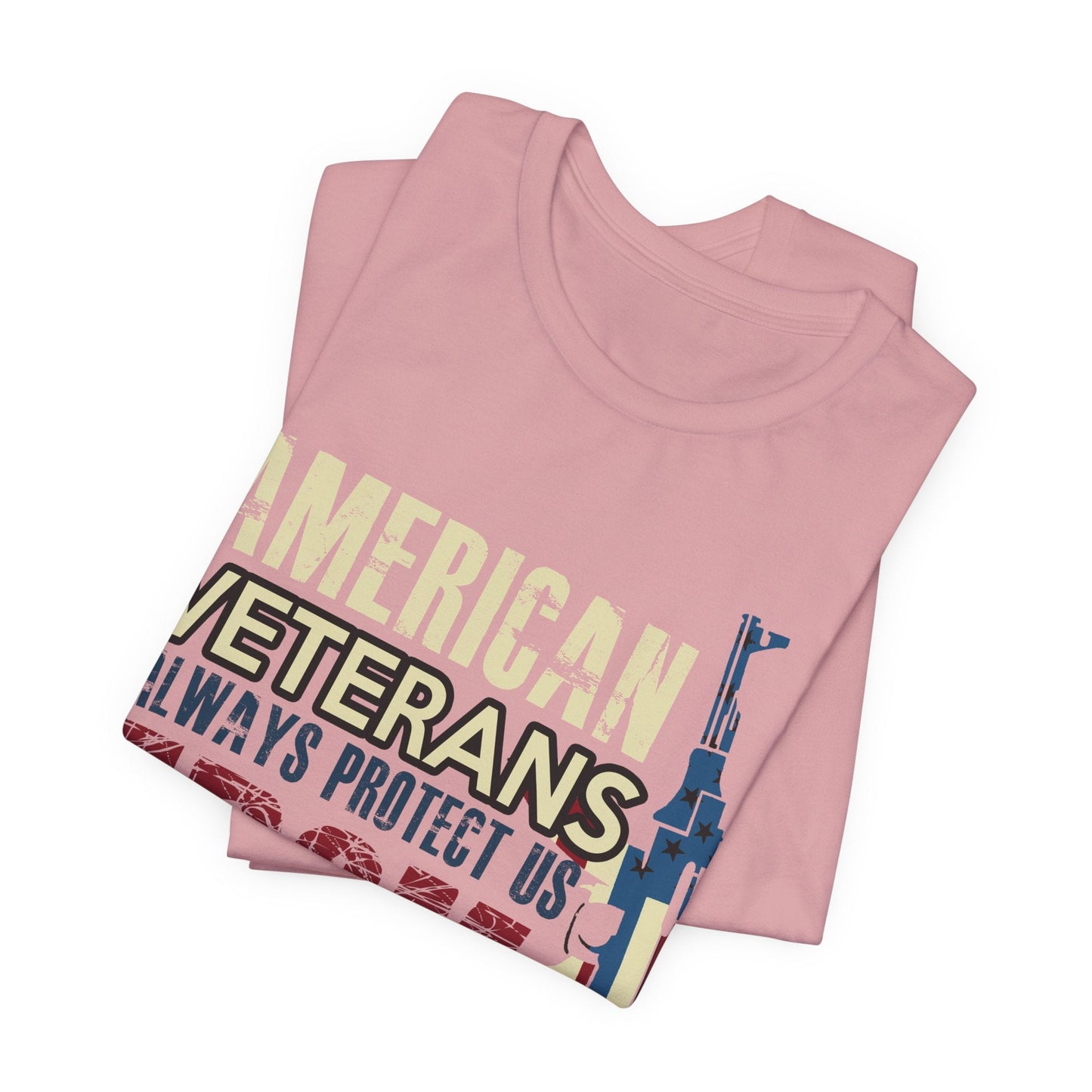 Army Veteran Patriotic Graphic Design Unisex Cotton T-Shirt v44