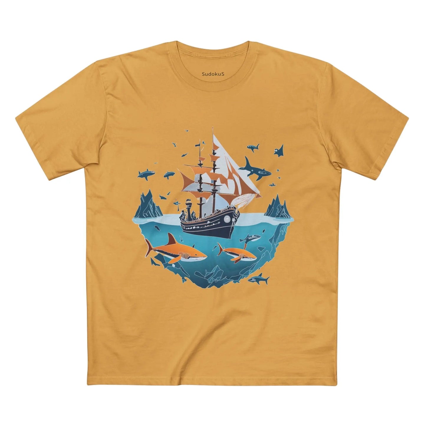 Ocean Coast Graphic Unisex 100 Cotton Staple Tee 31