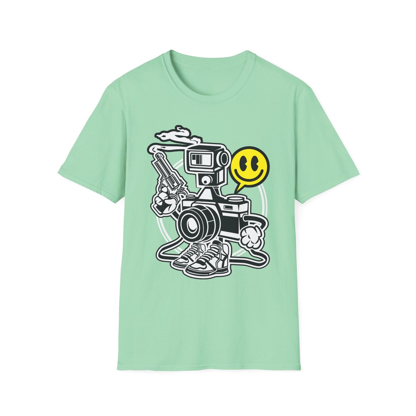 Cartoon T Shirt Animation Graphic Tee Unisex Funny Tee Shirt Gildan Softstyle 64000