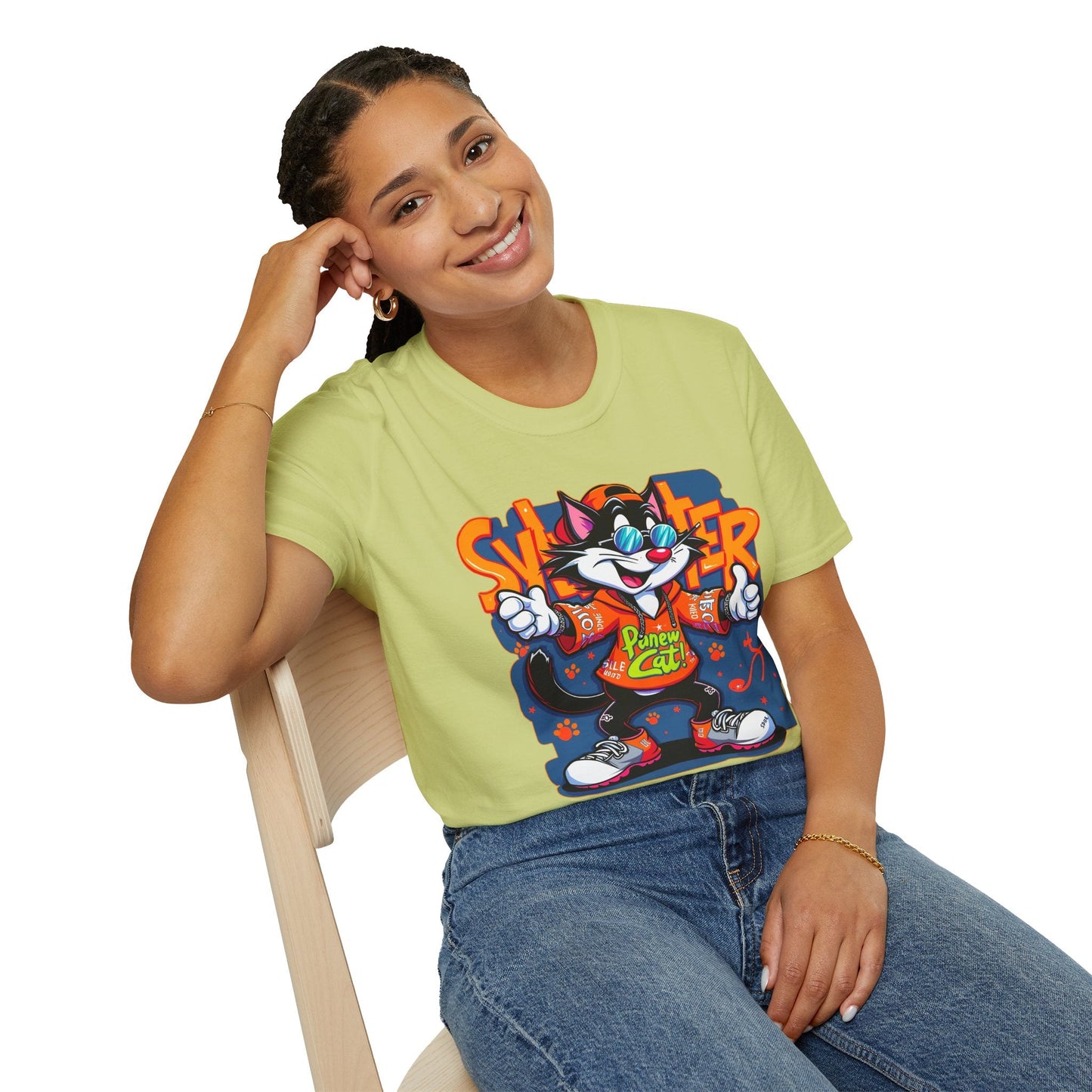 Funny Cartoon Animals Tee Shirt Unisex Gildan Softstyle 64000 Graphic Cartoon Tee