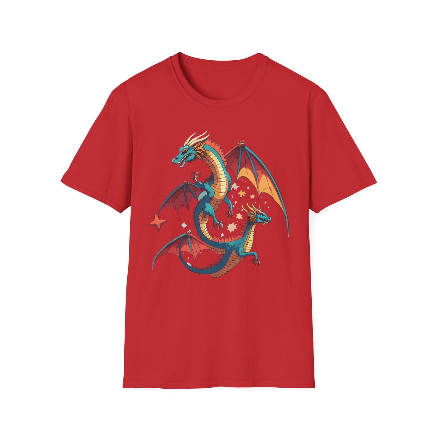 Dragon Graphic Unisex 100 Cotton Tee with Animal Artwork Design 14