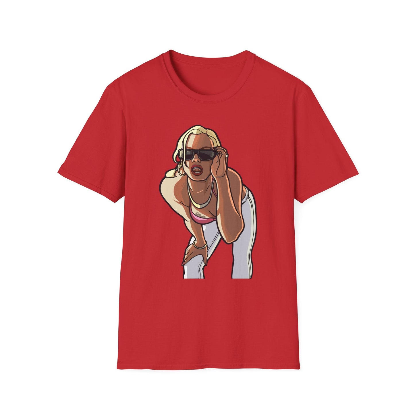Cartoon Animation T Shirt Funny Tee Unisex Gildan Softstyle 64000 100 Percent Ring Spun Cotton