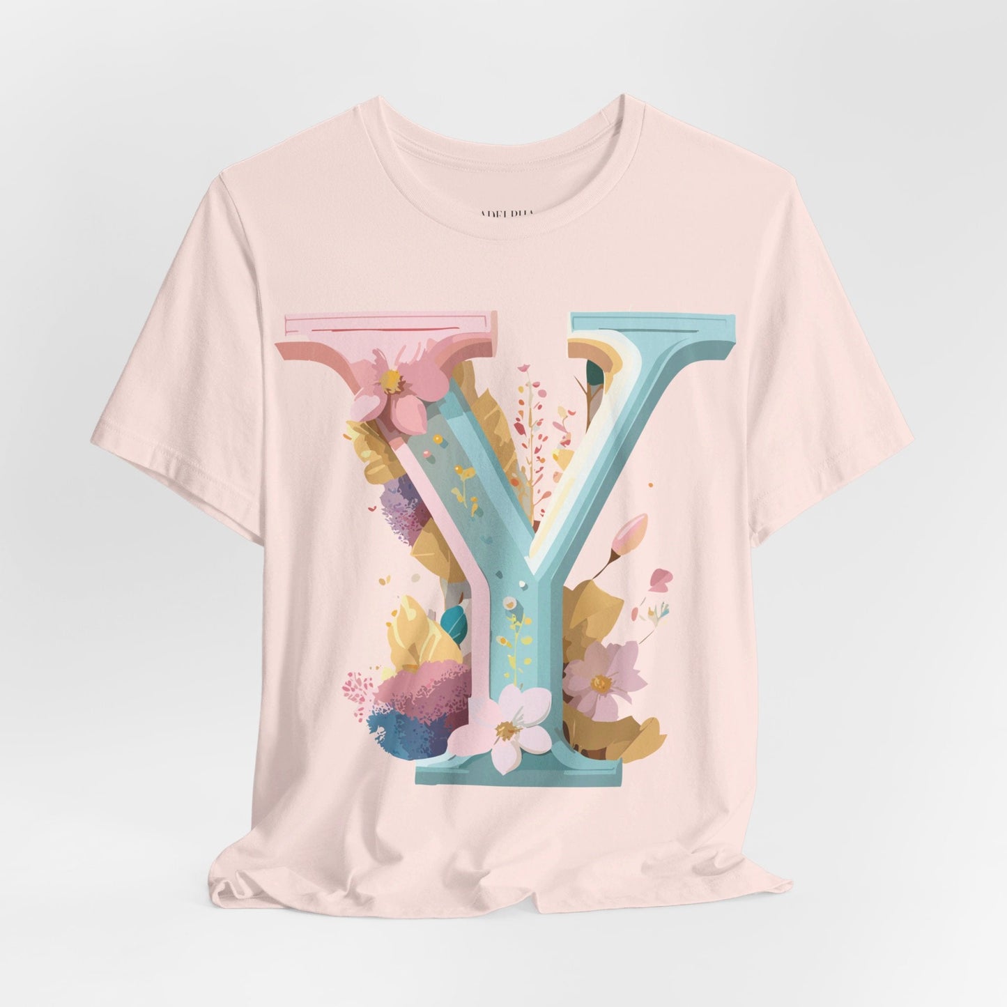 Letter Y Shirt Unisex Jersey Graphic Tee By Adelpha Vintage Inspired Art Short Sleeve Premium
