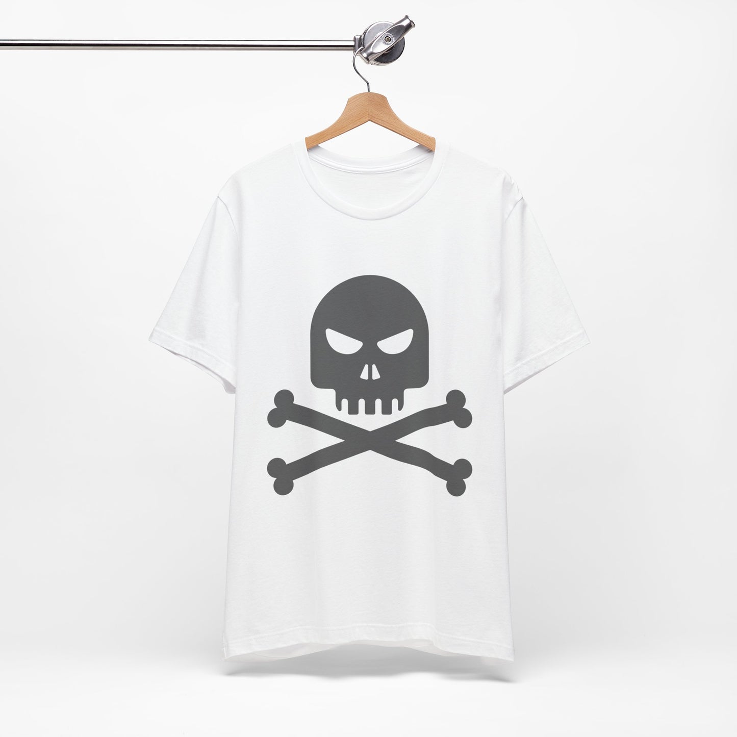 Unisex-T-Shirt aus Baumwolle mit Totenkopf