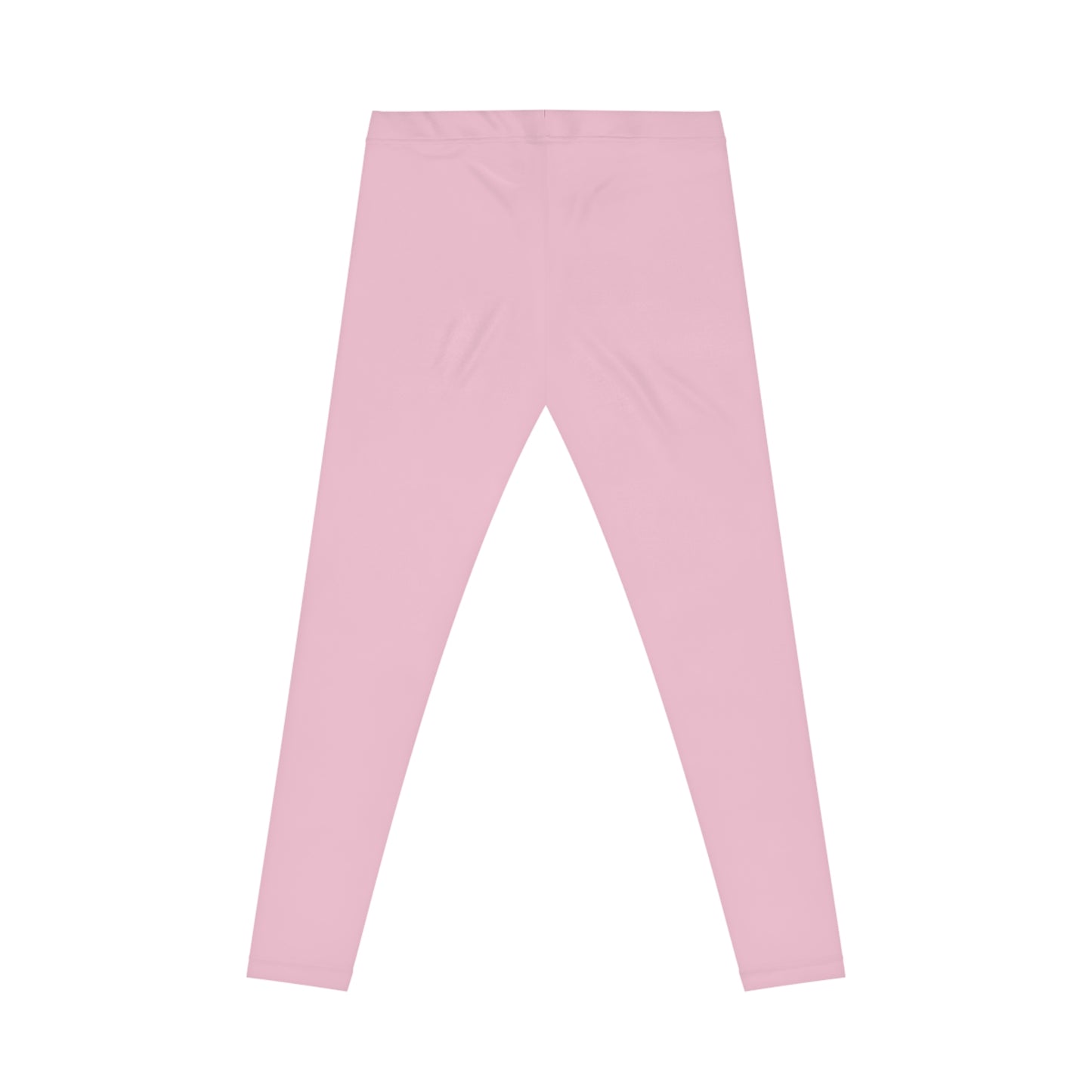 Pastel Petal Pink Color Women's Poly-Span Casual Leggings XS-2XL