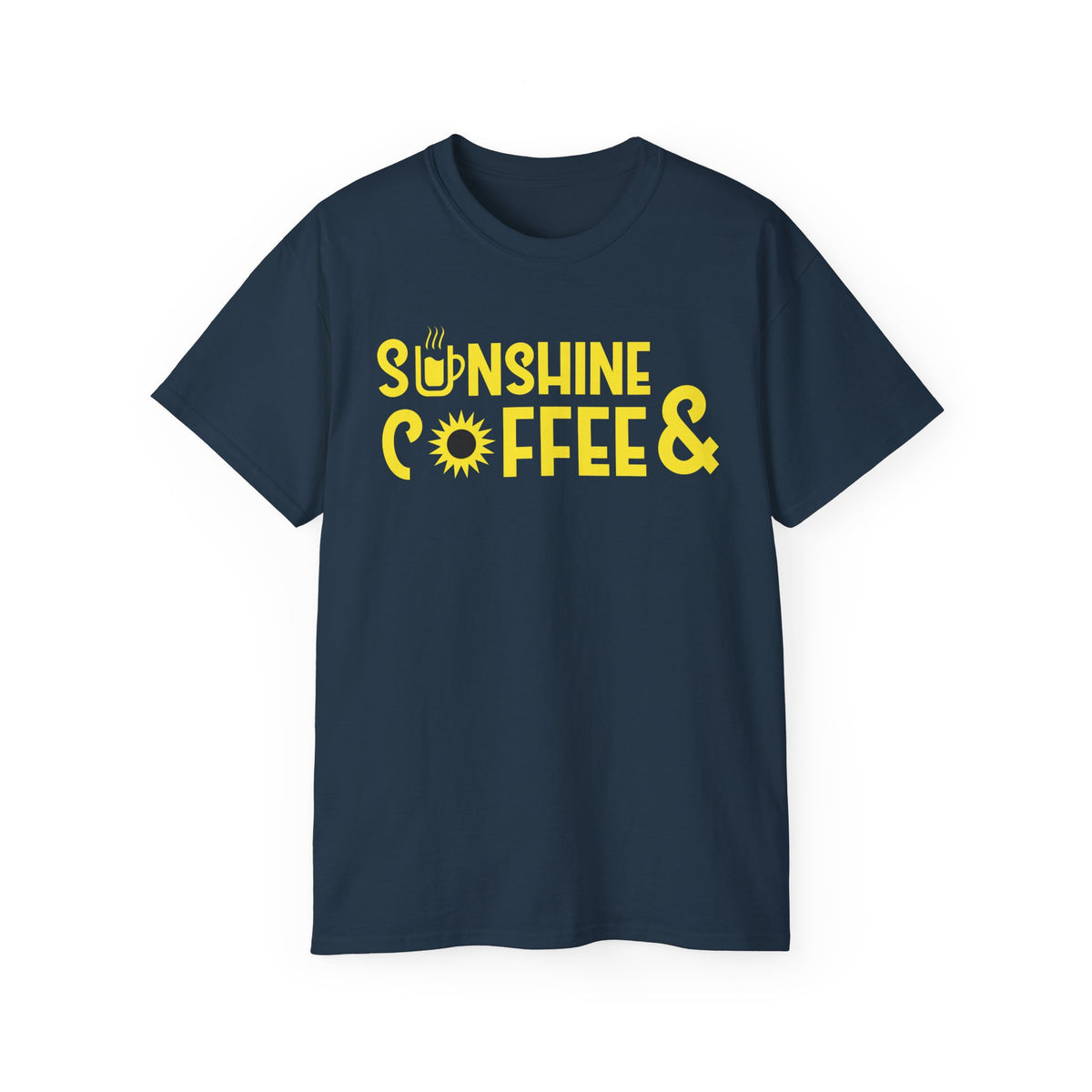 Sunshine Coffee & Tee | Yellow Sun Graphic T-Shirt