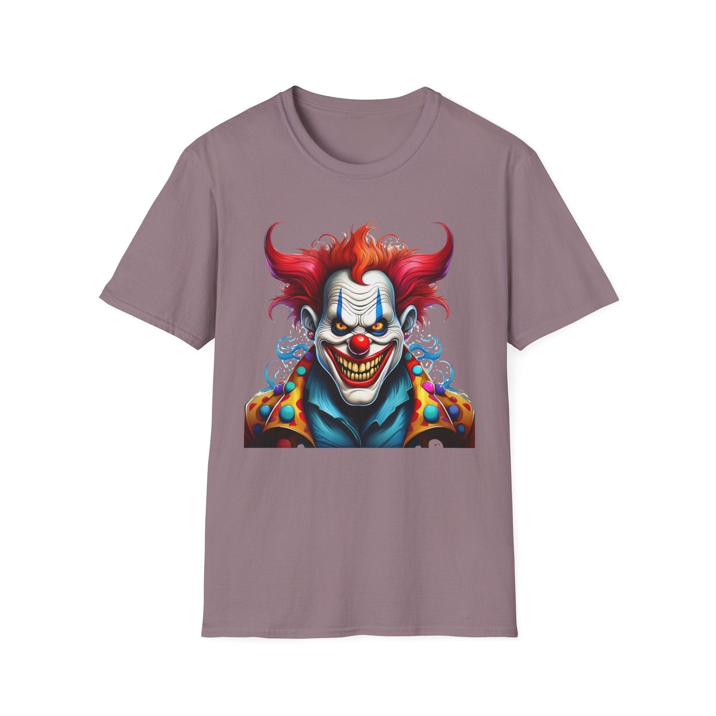 Clown Shirt Unisex Tee Circus Shirt Funny Man Shirt Scary Man Tee 100 Percent Cotton Gildan 64000