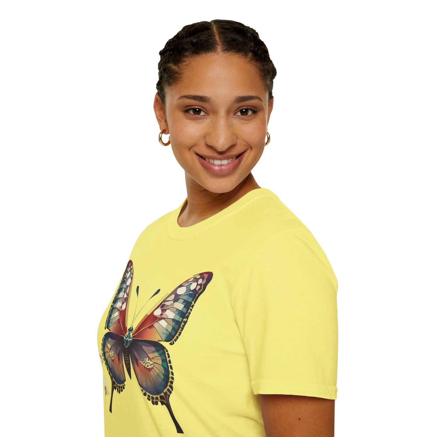 Unisex Butterfly Monarch Shirt Softstyle Tee Gildan 64000 Short Sleeve For Everyday Comfort