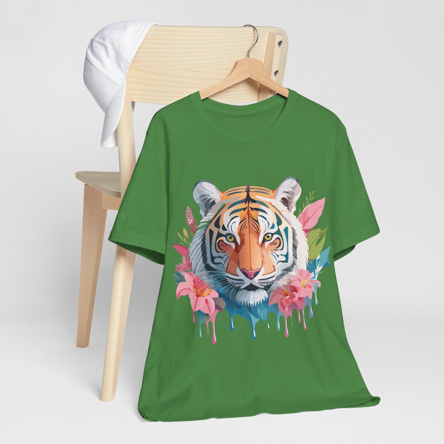 Tiger Graphic Unisex 100 Cotton Vintage Art with Animal Tee 13