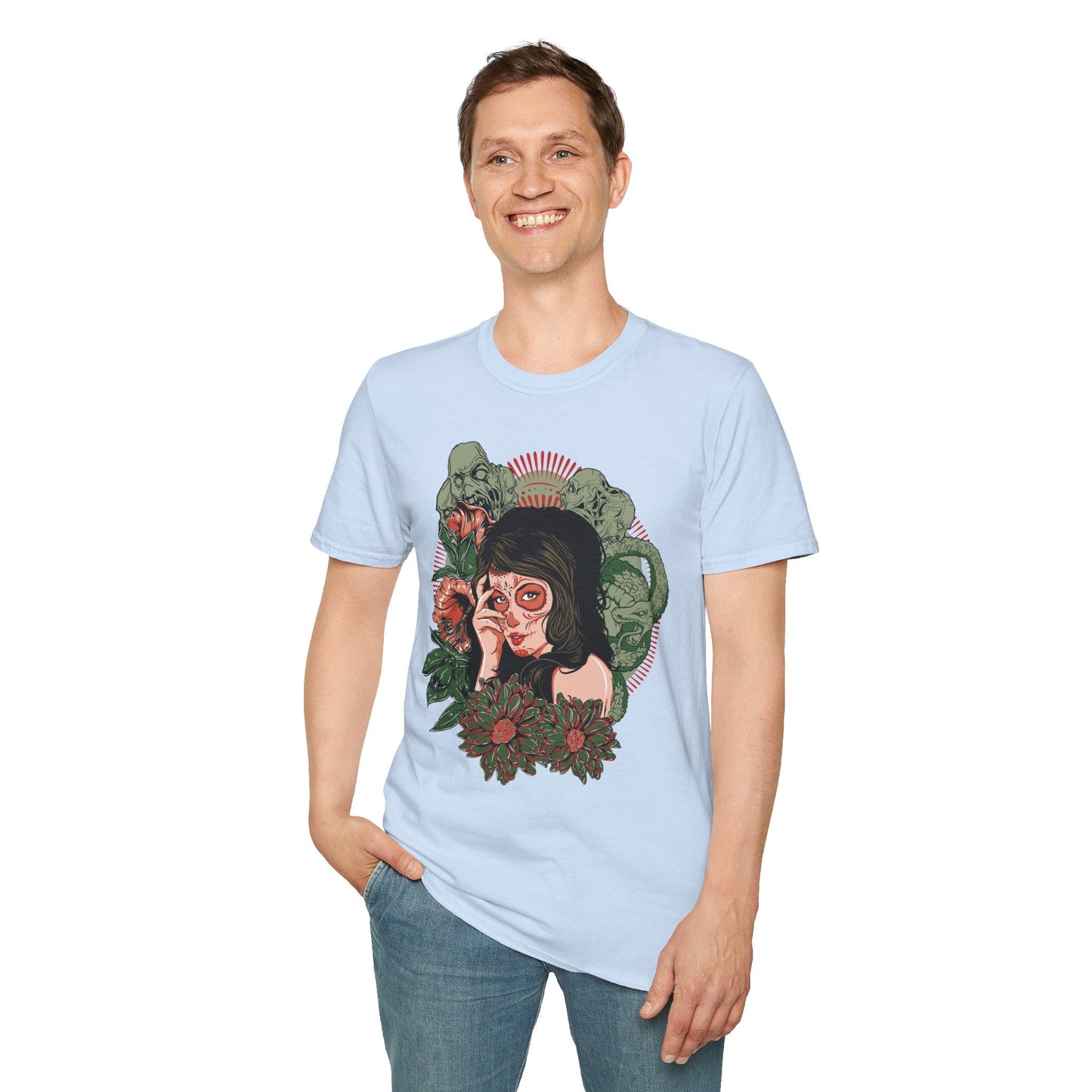 Art Design Graphic Tee Shirt Unisex Softstyle Cotton Art Shirt for Graphic Lovers