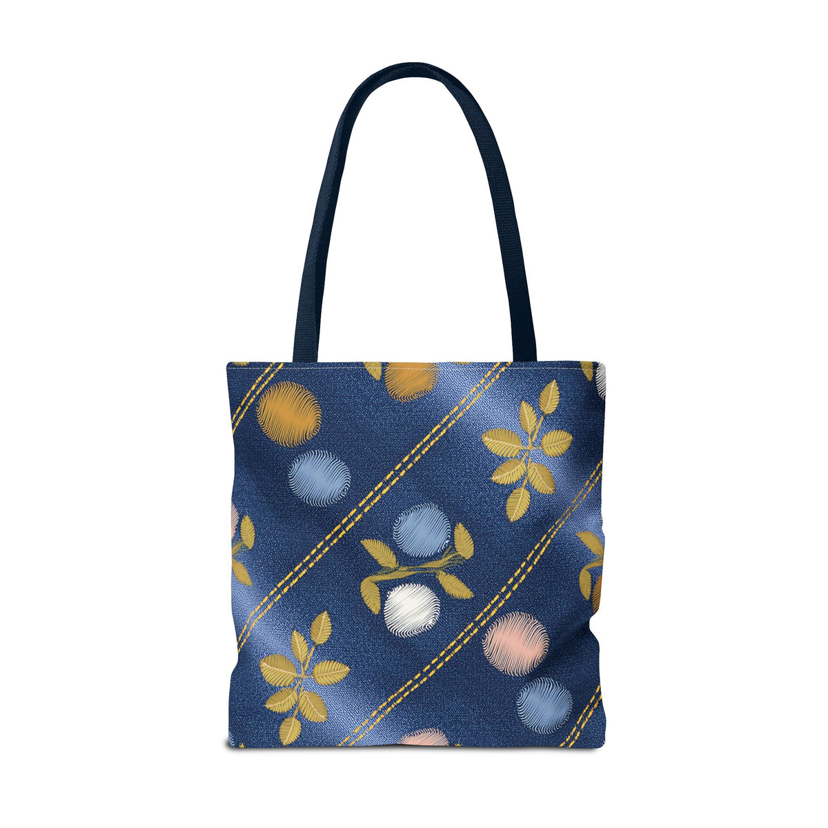 Denim Fabric Imitation Print Unisex Canvas Bag Poly Spun 3 Sizes Tote Bag 122