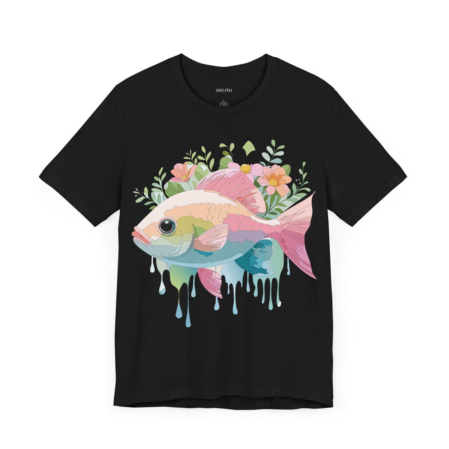 Fish Graphic Unisex 100 Cotton Vintage Artwork Tee 1