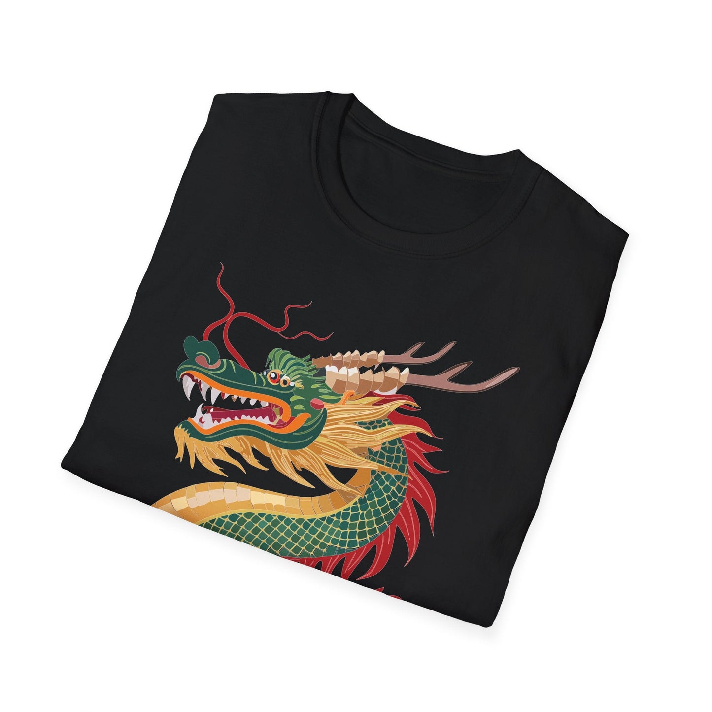 Dragon Graphic Unisex Cotton Softstyle Art Design Tee With Animals 9