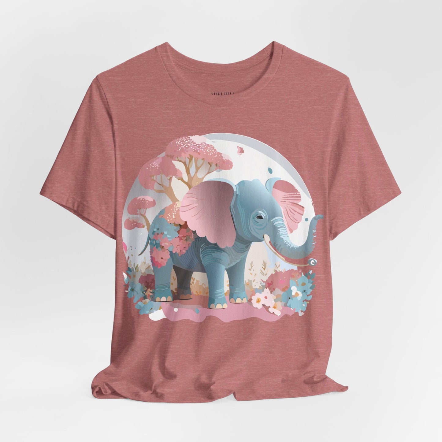 Elephant Graphic Unisex 100 Cotton Jersey Vintage Art Design Tee 17