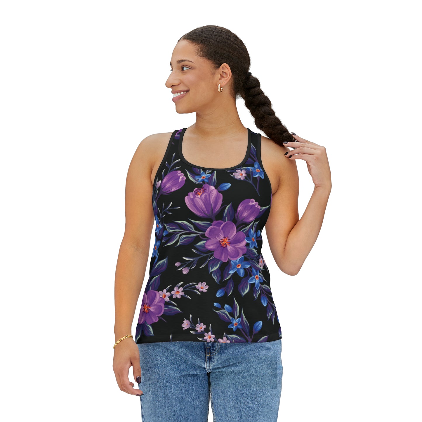 Camiseta de tirantes de verano con estampados florales