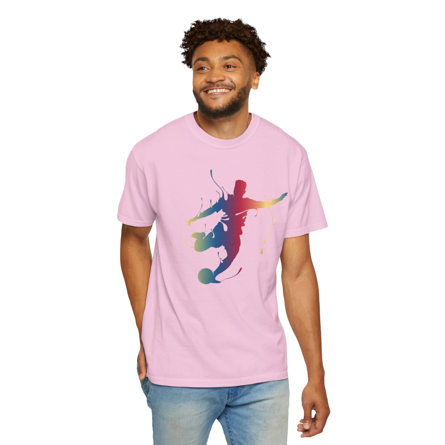 Unisex T-shirt with sports art design