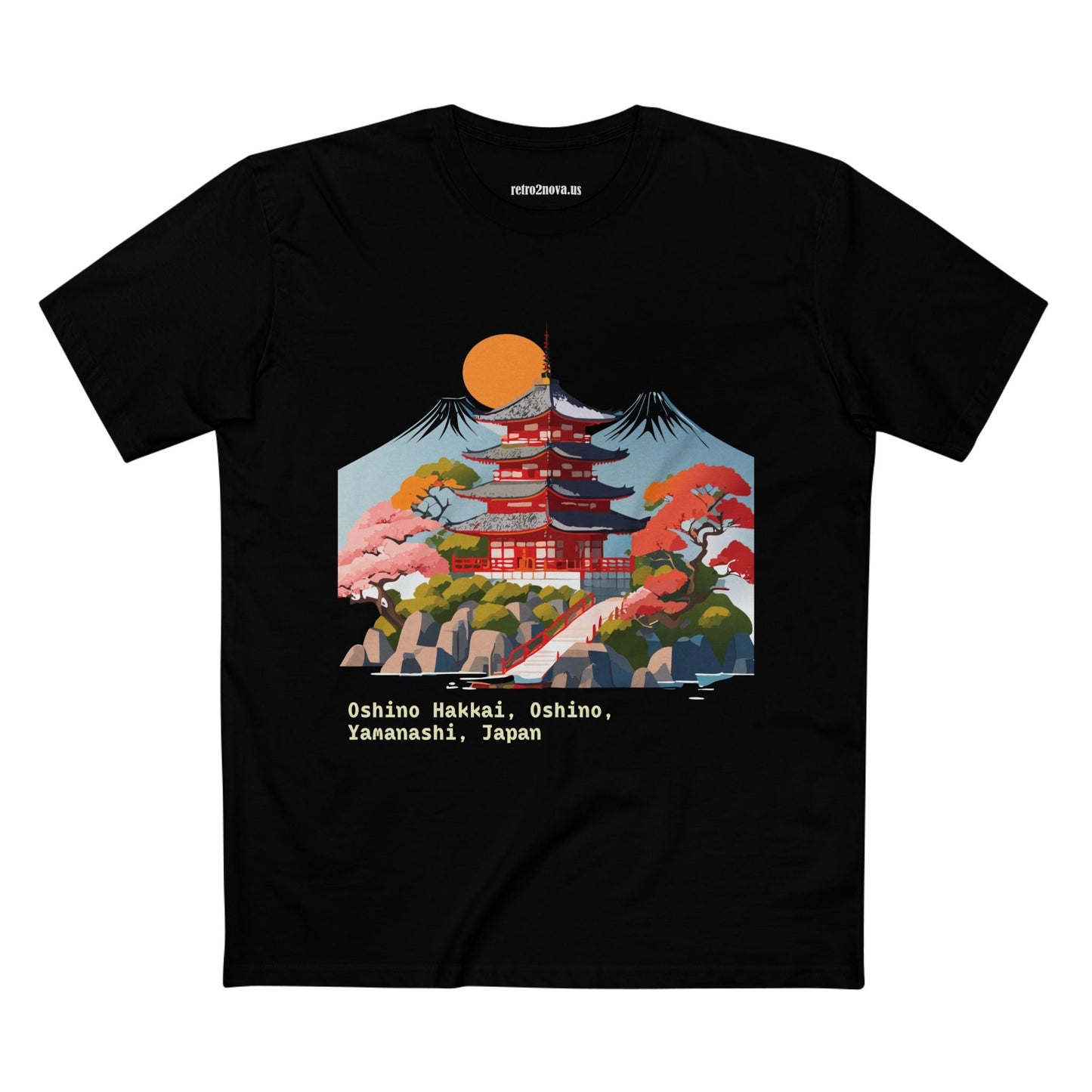 Retro2Nova Unisex Cotton Art Tee Travel Shirt Japan Shirt Style Discover Everyday Comfort