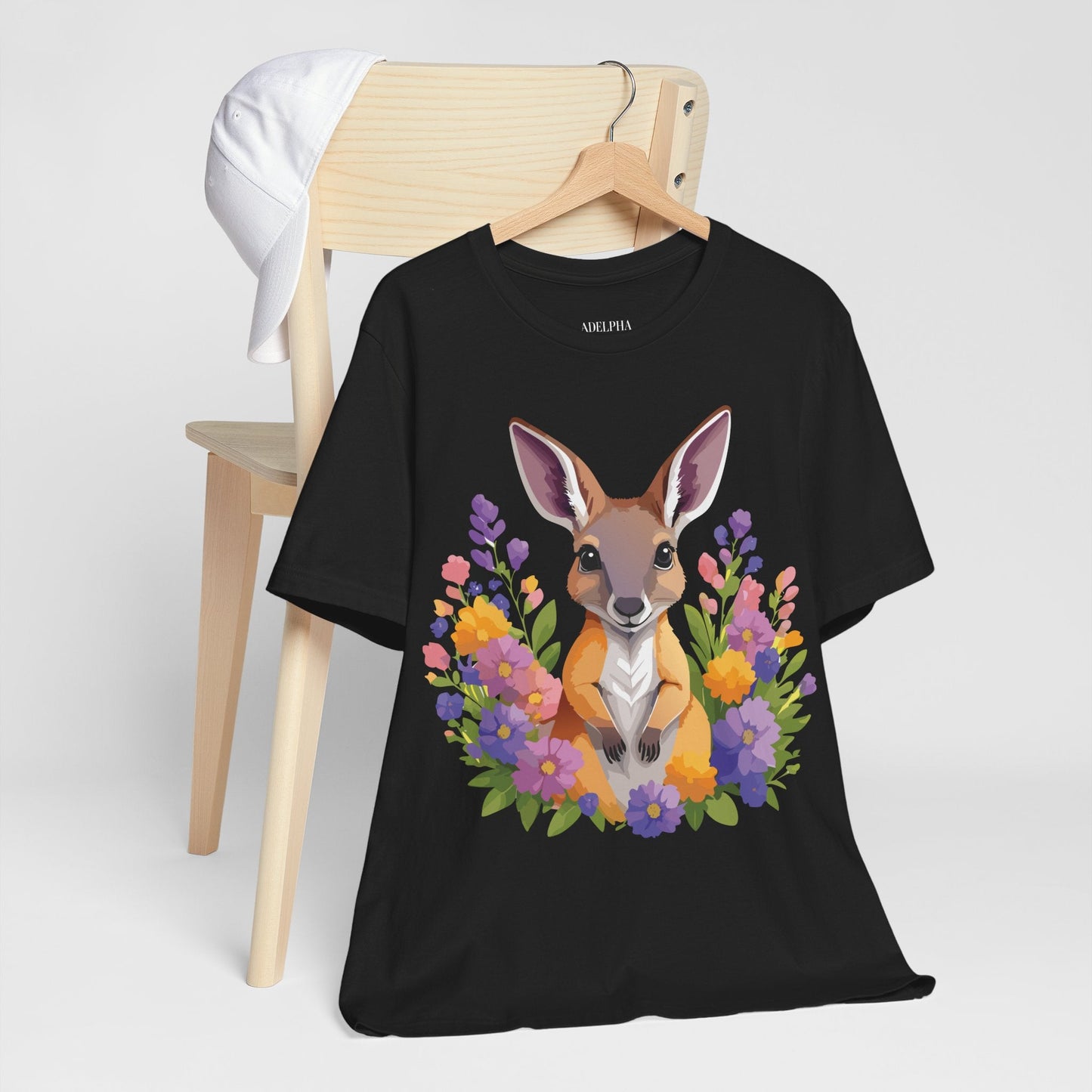 Kangaroo Graphic Unisex 100 Cotton Vintage Animal Artwork Tee 2