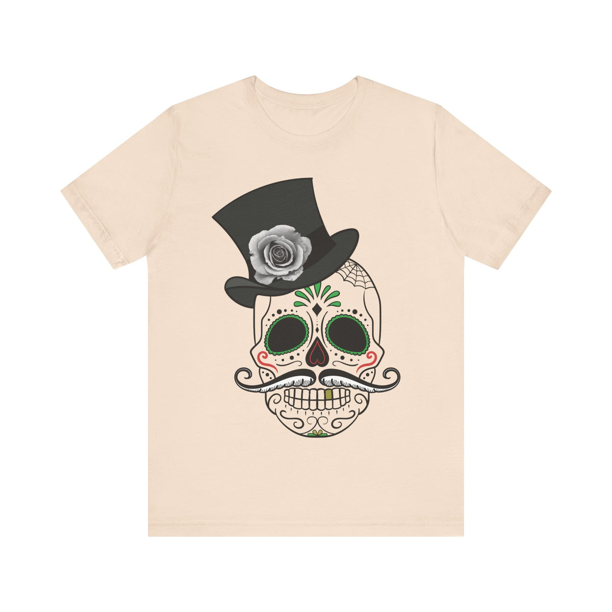 Camiseta unisex de algodón con calavera