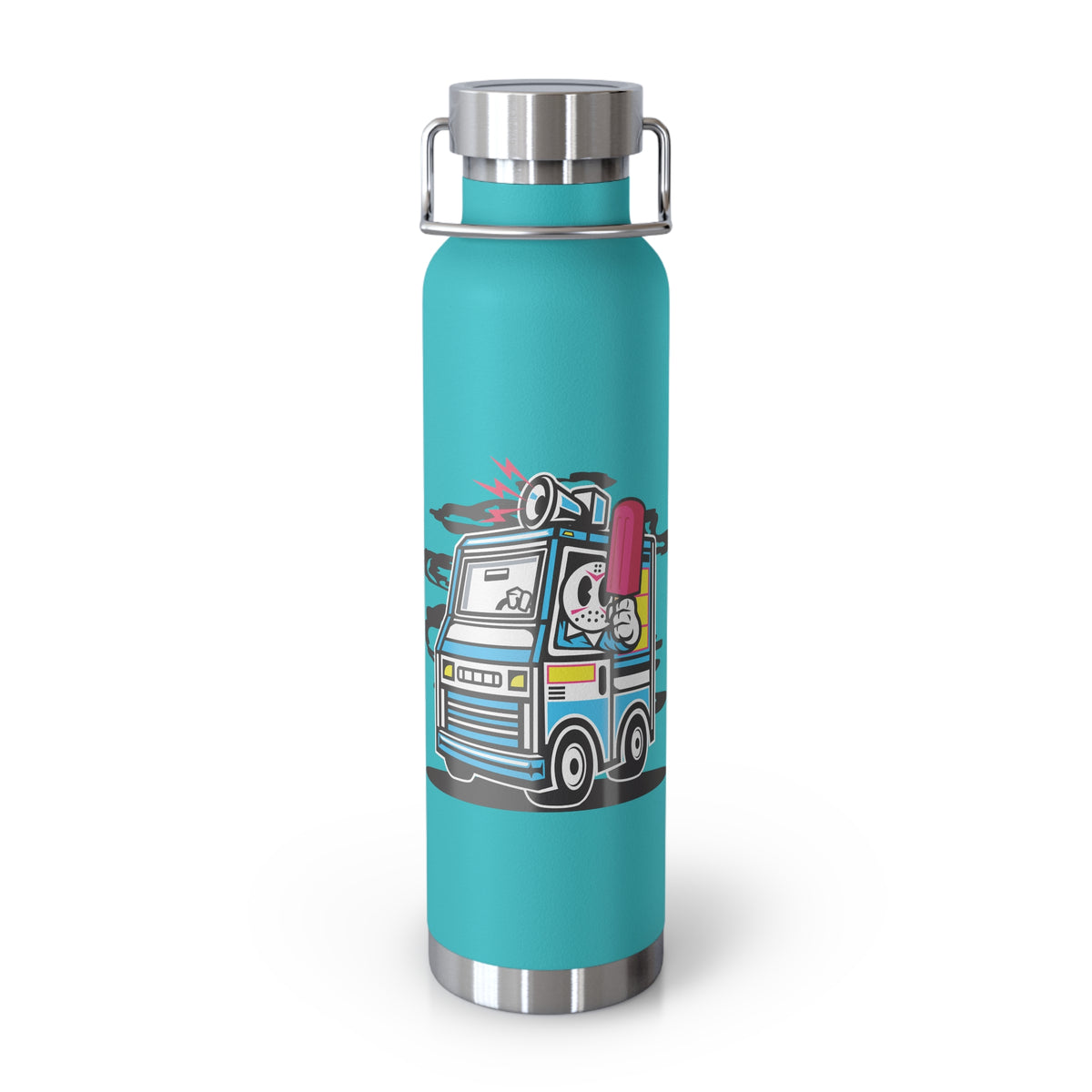 22oz Copper Insulated Water Bottle with Cartoon Design - CV95