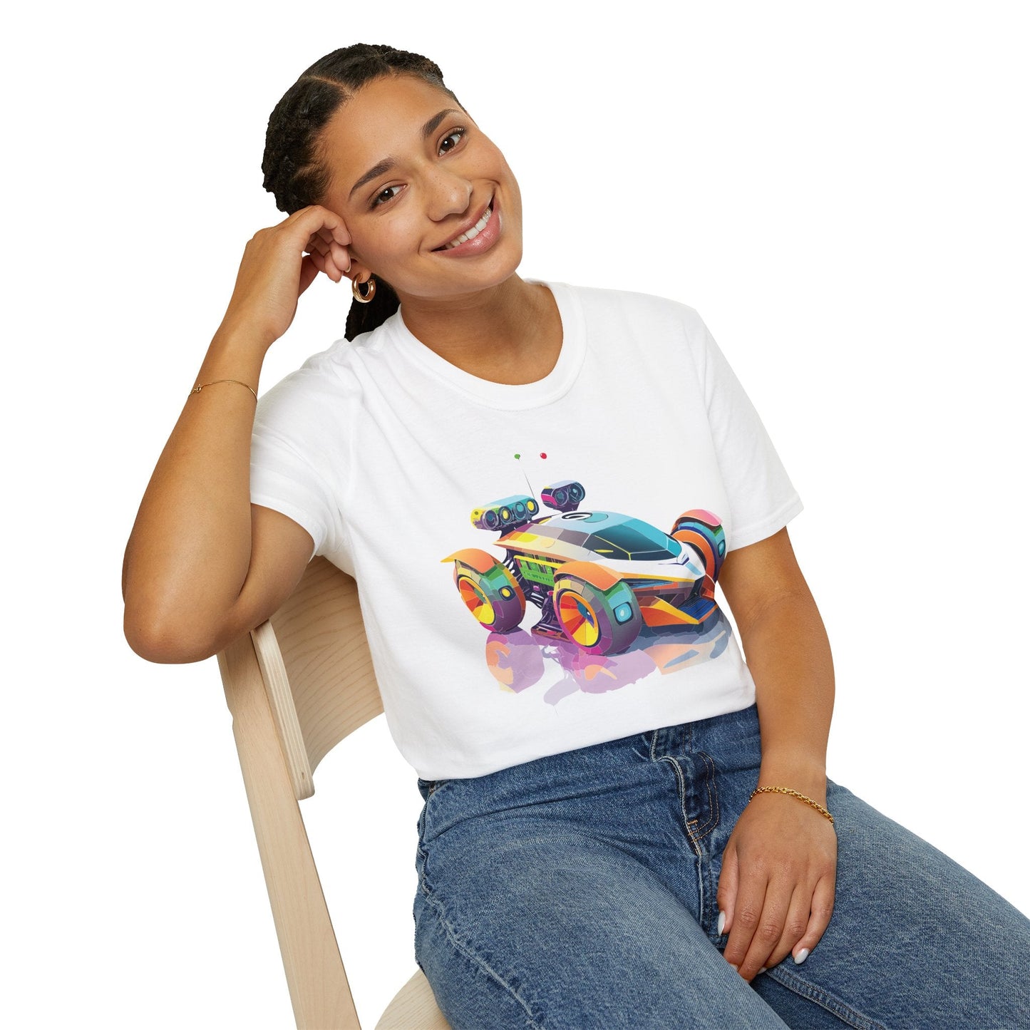 Car T Shirt Unisex Softstyle Tee With Cars Art Design Hot Wheels Edition Premium Cotton