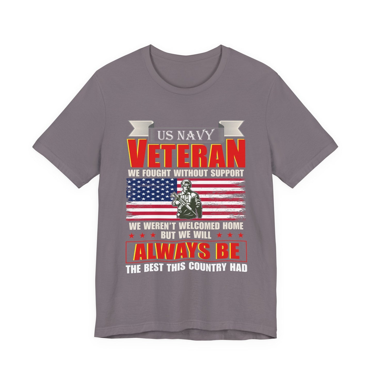 Army Veteran Patriotic Graphic Design Unisex Cotton T-Shirt v42