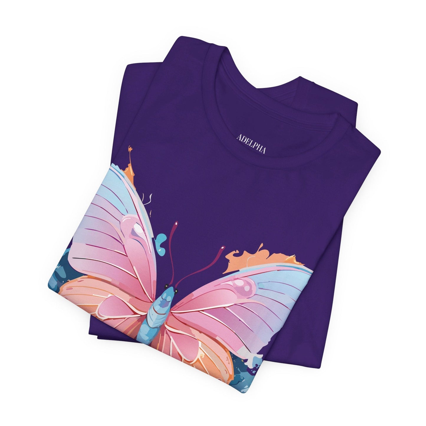 Butterfly Graphic Unisex 100 Cotton Lightweight Vintage Design Jersey Tee 88