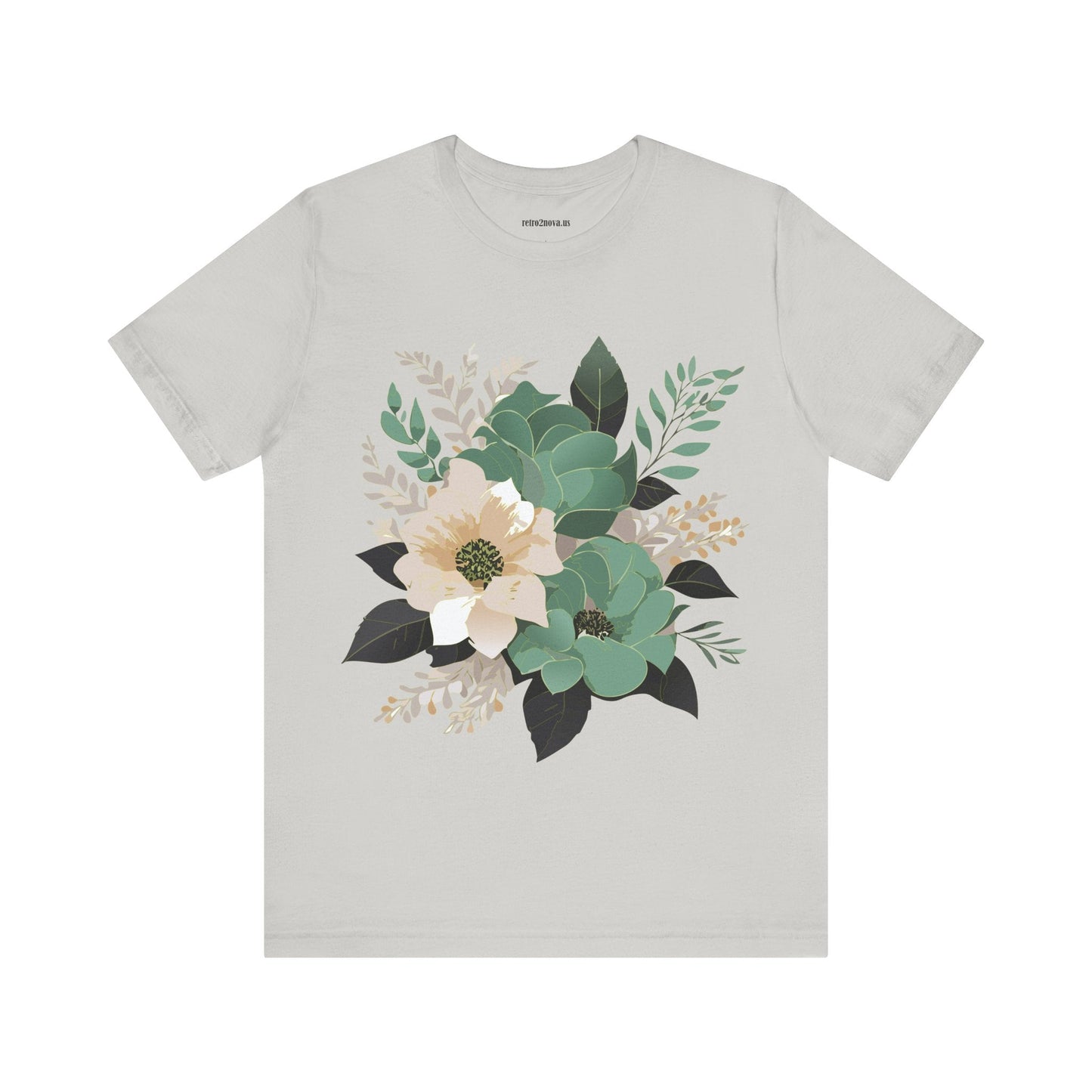 Flowers Shirt Floral Shirt Unisex Jersey Short Sleeve Tee From Flowers Collection Retro2Nova