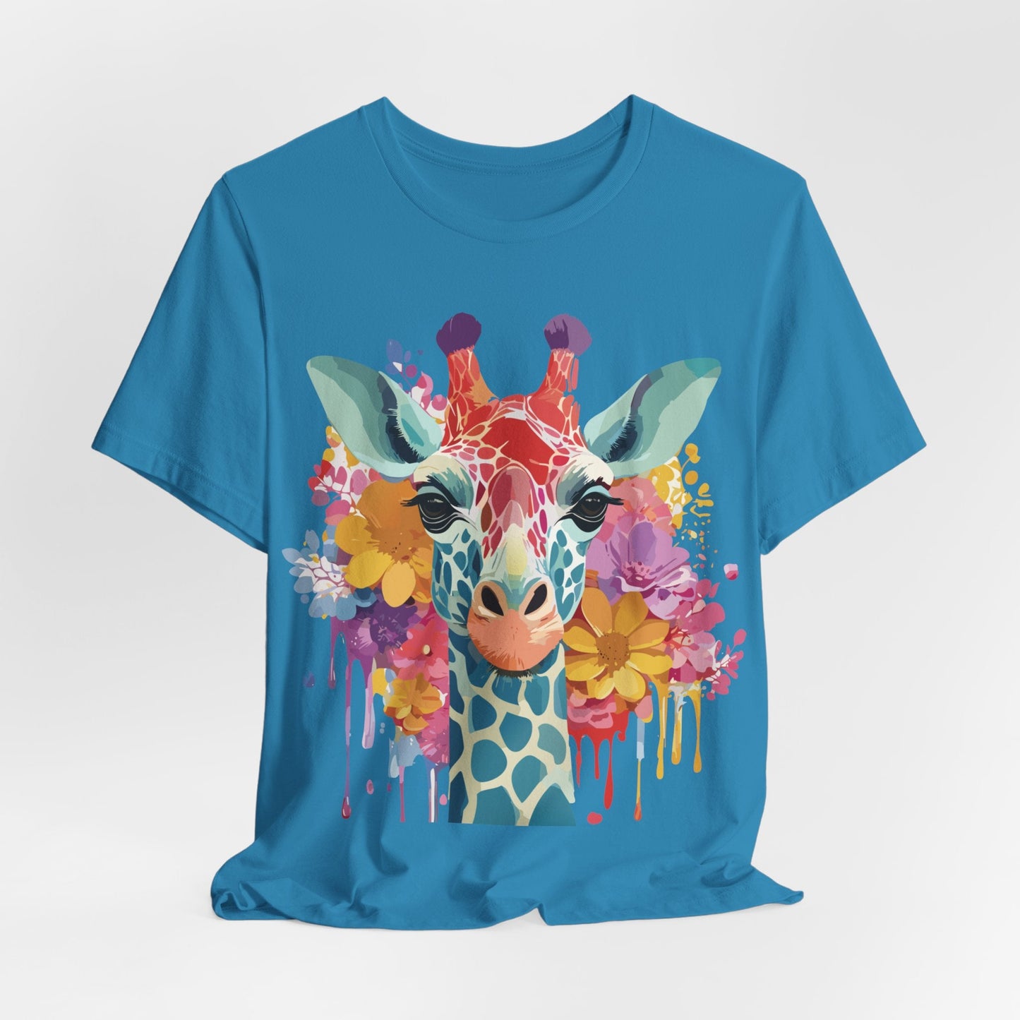 Adelpha Giraffe Graphic Tee Unisex Jersey Short Sleeve Vintage Inspired Art Design