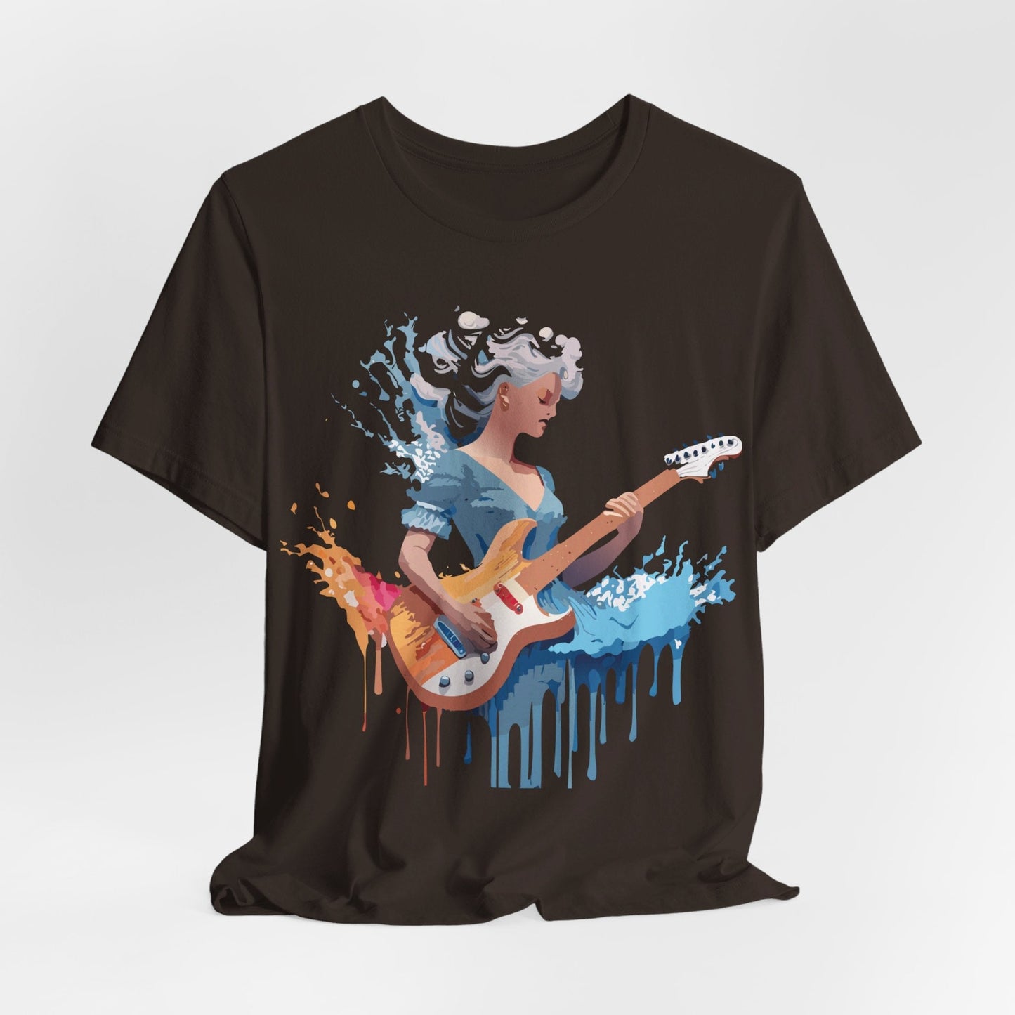 Music Graphic Unisex 100 Cotton Vintage Art with Musical Elements Tee 47