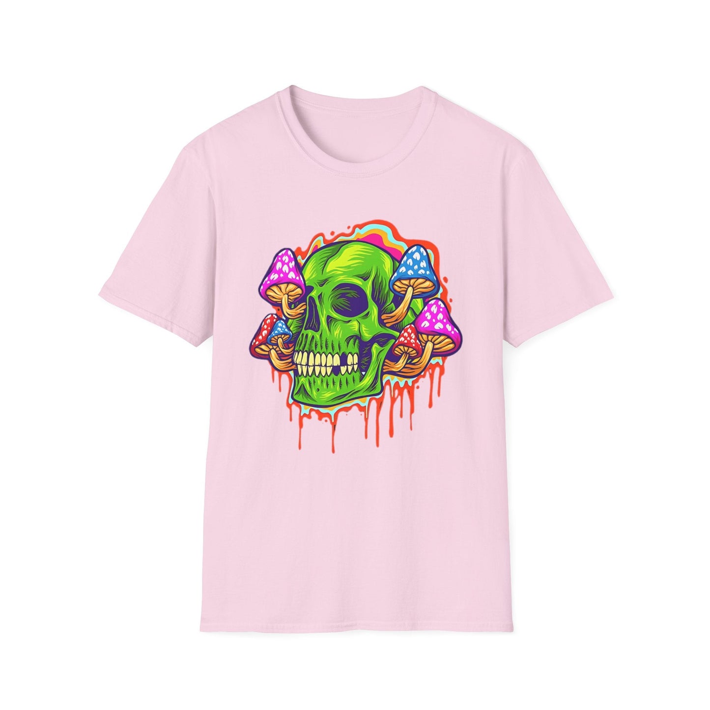 Skull Tee Shirt Unisex Skeleton Shirt With Skull Design Gildan Softstyle 64000 Cotton Tee