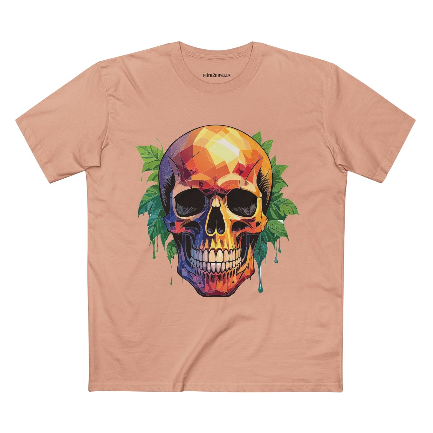 Skull and Skeleton Shirt Unisex Premium Cotton Tee with Original Art Design Retro2Nova Collection