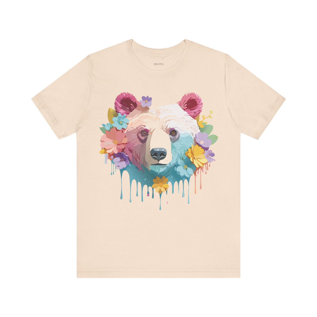 Bear Graphic Design Tee Bella+Canvas Unisex 100 Cotton Tee Shirt a117