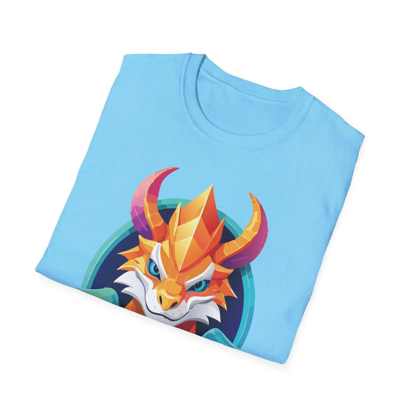 Dragon Graphic Unisex Cotton Softstyle Art Design Tee With Animals 4