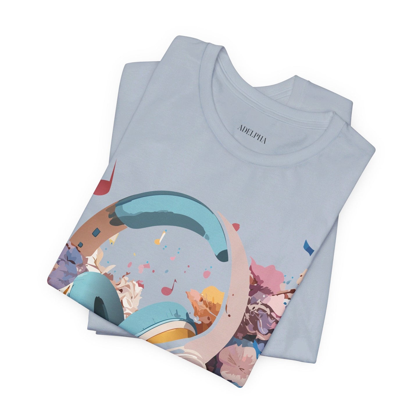 Unisex Graphic Tee Adelpha Art Design Vintage Music Inspired Short Sleeve Jersey Premium