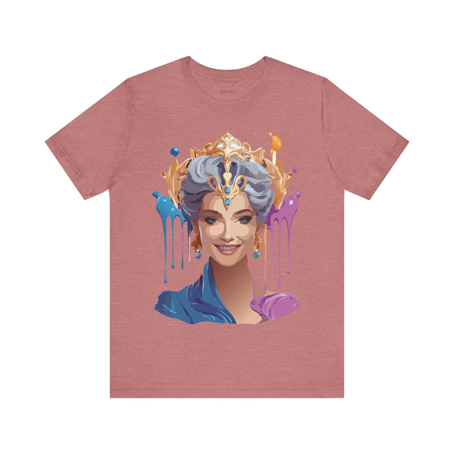 Queen Graphic Tee Unisex Jersey Short Sleeve Adelpha Art Design Vintage Inspired
