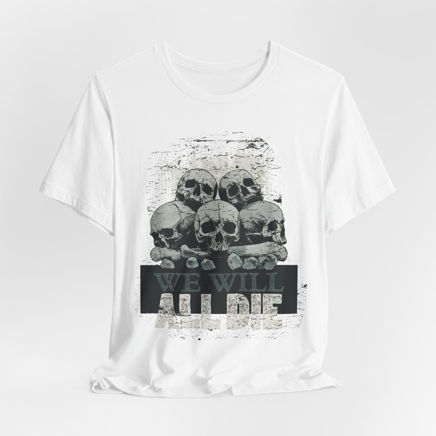 All Die Skull Graphic Design Tee, Skull Shirt, Vintage Tees, Art Design T-Shirt, Graphic Tee, Art Shirts