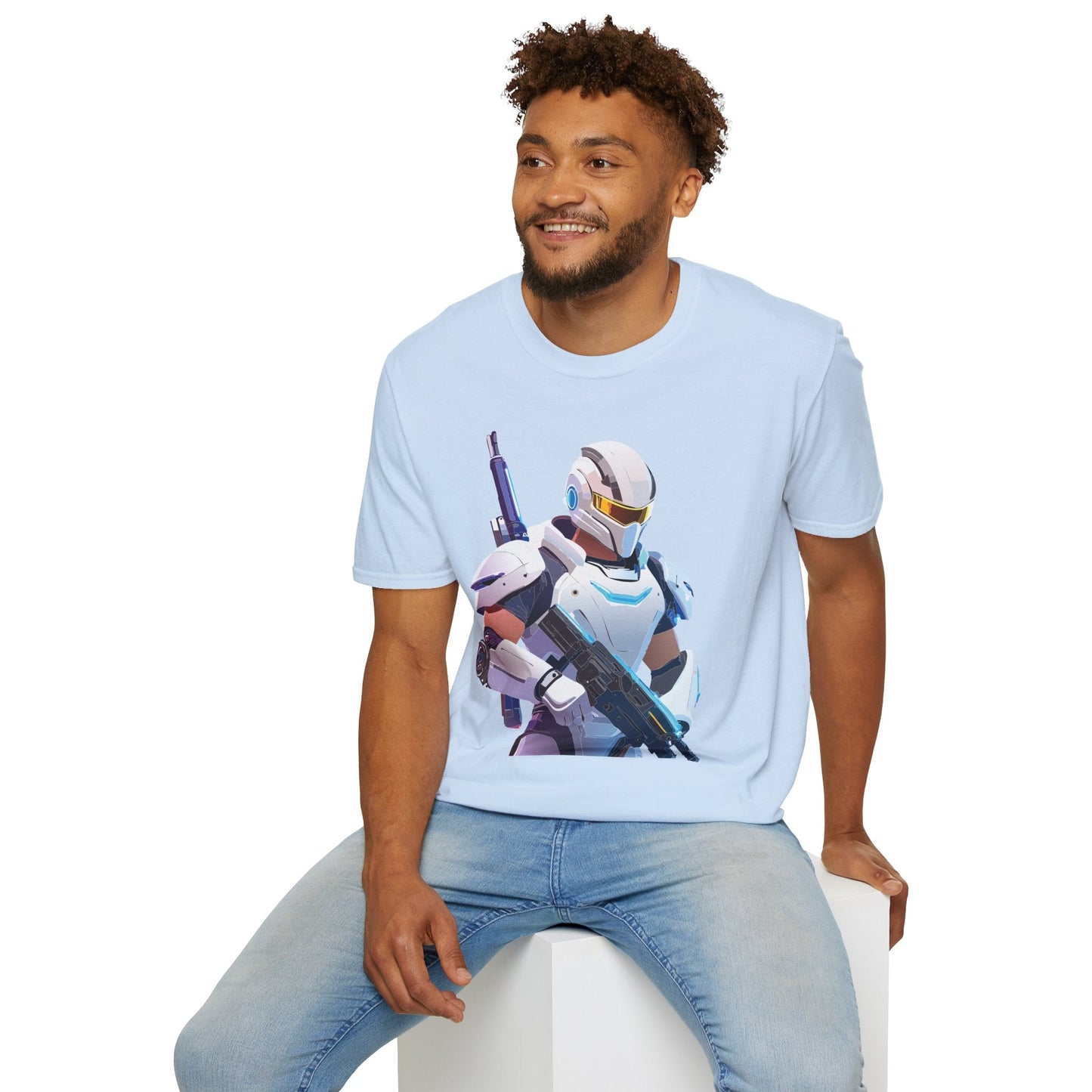 Robocop T Shirt Unisex Softstyle 64000 Gildan 100 Percent Ring Spun Cotton Graphic Tee