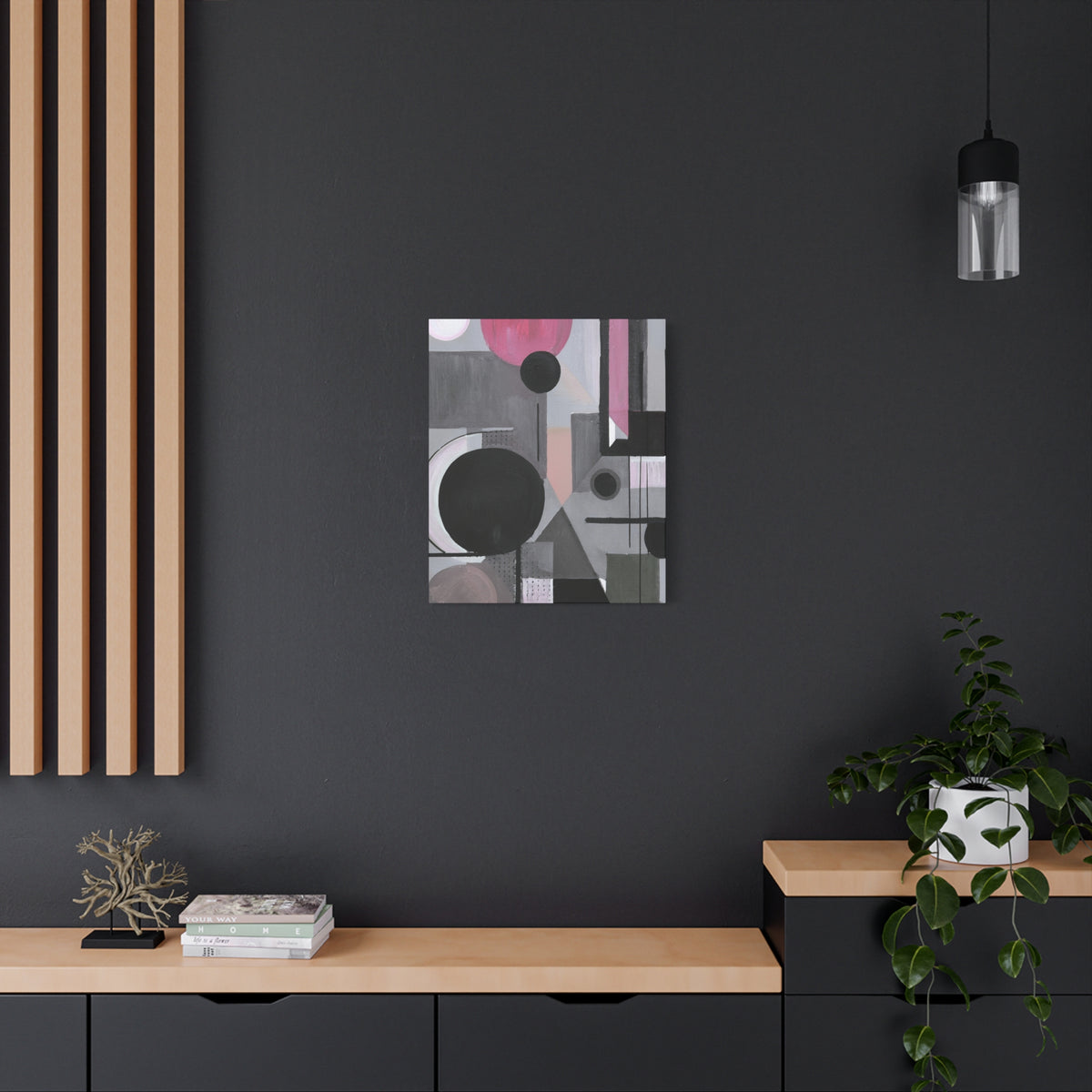 Abstract Geometric Painting Print Canvas 20x24,20x30,24x30 24x32,24x36,30x40 32x48,36x48,40x60 Pine-Wood Inner Frame ABS-42